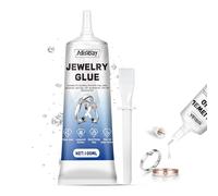Colle Bijoux Transparente, Colle pour Pierres Précieuses et Bijoux, 100 ml | Rhinestone Glue, Colle Strass, Séchage Rapide,Réparation Invisible,Convient à la Réparation de Bijoux et aux Loisirs Créatifs