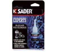 Sader Colle Blocage Vis Écrou - Frein Filet - Colle d'Étanchéité et de Serrage - Extra Forte pour Automobile, Vélo, Matériel Agricole, Jardin - Flacon de 5 ml