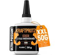 Colle Bois Fluide 50 g - Super Glue Menuiserie Meubles Bricolage | effet capillaire, fissures et joints fins, transparente, imperméable, résiste à la chaleur, embout anti-dessèchement, meubles