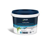 Colle Carrelage BOSTIK Cuisine et Salle de Bain - 8 kg | Pâte - D2ET Blanc - Prêt à l'emploi