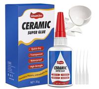 Colle Céramique 35g Ultra Forte,Résistante à Haute Température,Imperméable,Colle Super Adhésive pour Porcelaine,Céramique,Vaisselle