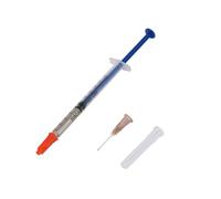 Colle Conductrice Argent en Seringue 0.4ml, Adhésif Électriquement Conducteur pour Réparations PCB et Claviers