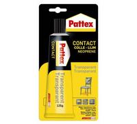 Pattex Colle contact néoprène Formule transparente tous matériaux Prise instantanée 125 g
