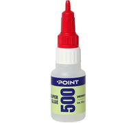 Colle cyanoacrylate - POINT - POINT 500 Super Glue - transparente - prise ultra-rapide - multi-supports