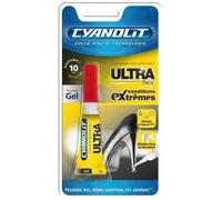 Colle - CYANOLIT - Ultra Flex Gel - 3 g - Ultra-résistante - Ajustable en 10 secondes