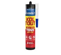 Colle de fixation et d'étanchéité - CYANOLIT - Blanc - Cartouche 290 ml - Polyvalente - Résistant et flexible