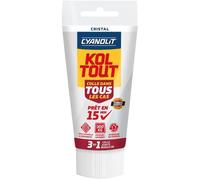 Colle de fixation et d'étanchéité - CYANOLIT - CRISTAL - Tube 50 ml - Transparent - Polyvalente flexible