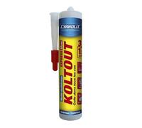 Colle de fixation et d'étanchéité - CYANOLIT - Blanc - Cartouche 290 ml - Polyvalente - Résistant et flexible