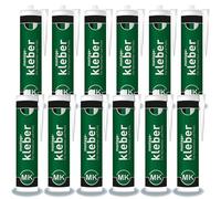 Colle de montage universelle 300 ml - Cartouche 485 g - Sans solvant - Recouvrable - Inodore - Extra forte adhérence - Polyvalent - Utilisation en intérieur pour métal, bois, PVC rigide, polystyrène