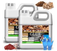 Colle de paillage et liant de gravier - Colle de roche de 1,8 l pour aménagement paysager, jardin, allée - Stabilisateur de gravier de pois puissant, adhésif concentré sans danger pour le verrouillage