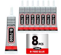Colle de réparation d'écran de téléphone Loolifl B-7000 15/25/50/110 ml transparente, adhésif universel pour verre et plastique, DIY, avec applicateur de précision B7000-25Ml-2Pcs