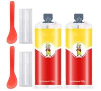 Colle De RéParation Universelle à SéChage Rapide Et Ultra-RéSistante,AdhéSif De Soudage Pour MéTaux Haute RéSistance,Pour Percer, Modeler, Poncer Et Polir - Fixation,Pour MéTal,Pvc,Plastique (2PCS)