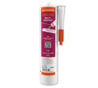 Colle d'installation pour moulures Profhome G10U290 colle extra forte à base de polymère MS pour pose à l’ intérieur et extérieur pièces humides blanc 290 ml