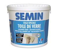 Colle en pâte pour toiles de verre Semin - prête à l'emploi - seau de 10 kg