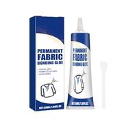 Colle en tissu transparent : adhésif imperméable puissant, colle de couture de liaison permanente, réparation sèche rapide pour réparation sèche rapide pour vêtements et tissus d'ameublement en
