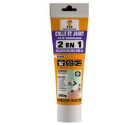 Colle et joint 2 en 1 - 300g - Pose rapide et facile - Application idéale pour carrelage et joints - Solution pratique et
