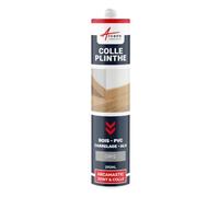 Colle et Joint Plinthes, Bois, Carrelage, Pierre 290 ml x 1 Gris securité | Colle et Joint les Plinthes, Adhère sur Bois, Carrelage, Pierre, Béton et Pvc, Même Support Humide - Arcane Industries