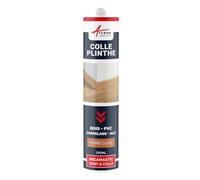 Colle et Joint Plinthes, Bois, Carrelage, Pierre 290 ml x 1 Terre Cuite | Colle et Joint les Plinthes, Adhère sur Bois, Carrelage, Pierre, Béton et Pvc, Même Support Humide - Arcane Industries