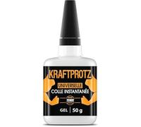 Colle Forte Gel 50 g - Colle Universelle Plastique, Métal, Verre, Bois - Super Glue Extra Forte, Sans Coulure - Résistante à l'Eau
