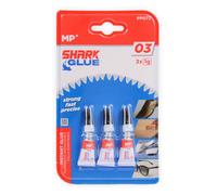 Colle forte liquide - Shark Glue - Lot de 3 - 1g - Adhérence instantanée - Réparation facile
