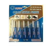 colle glue extra-forte cyanoacrylate tube de 2 gr blister de 6 tubes