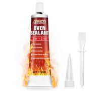 Colle Haute Temperature, Silicone Haute Temperature, Jusqu'à 1000 °C, 100ML | Mastic Refractaire, Forte Adhérence, Colle Haute Temperature Four, Joint Silicone Noir pour Poêles Chaudières Cheminées,100ML