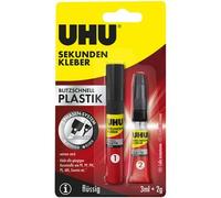 Colle instantanée blitzschnell PLASTIK, 3 ml + 2 g