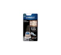 Colle instantanée cyanoacrylate gel CYANOLIT Ultra Unick pinceau 5 g dure x2,5