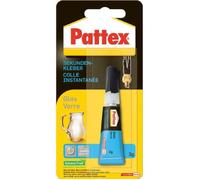 Colle instantanée - PATTEX - Verre liquide - Tube de 3 g - Collage invisible - Résistant au lave-vaisselle