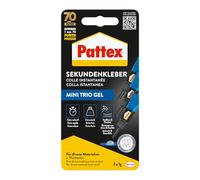 Colle instantanée Ultra gel Pattex, 1867001 | Formule gel, flexible, forte adhérence, convient pour le caoutchouc, convient pour le cuir et le bois