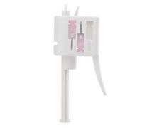 Colle Manuel Portable à Buse Précise, Poignée Ergonomique | Plastique Blanc, Tube Unique et Embouts Variés, pour Réparation Électronique, Bricolage, Cadres