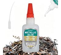 Colle Métal Extra Forte,Colle pour Métaux,50g Colle pour Métal,Super Glue Extra Forte pour Métal,Colle Métal Transparente Instantanée,pour Acier Inoxydable,Alliage D'aluminium,Bijoux,Artisanat DIY