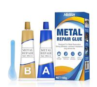 Colle Metal Extra Forte, Pâte à Reboucher et à Réparer les Métaux, 100 g | Soudure a Froid Metal,Soudure a Froid Aluminium,Utilisé pour la Réparation et le Soudage des Métaux des Alliages D'aluminium