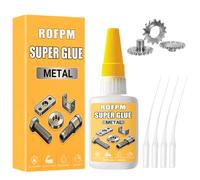 Colle Métallique, 30g Instantanée Imperméable à L'eau, Colle Métal Liquide, Résistante à La Chaleur, Transparente, pour Coller Tous Types de Métaux