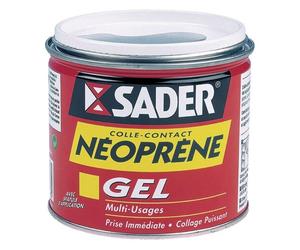 Colle néoprène contact gel Sader - Boîte métal avec spatule 500 ml