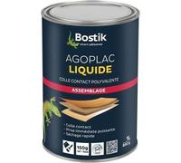 Colle néoprène liquide AGOPLAC 5L - BOSTIK - pour placage stratifié - pour matériaux divers
