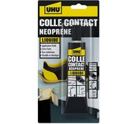 Colle néoprène liquide - Super forte - Transparente - UHU - Tube de 120g
