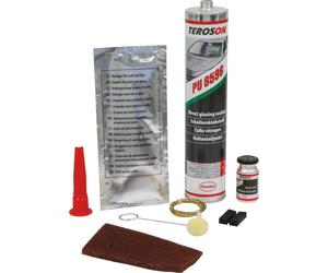 Colle pare-brise 310ml avec flacon primaire 10ml/tampon/fil à couper/cales - en kit TEROSON - 11796