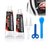 Colle Pare Brise Voiture Noir 80 ml, Mastic Noir Carrosserie Étanche | Mastic noir pour pare-brise et carrosserie, adapté aux réparations de fenêtres, toits et éléments automobiles