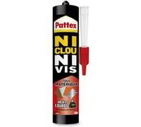 Colle PATTEX Ni clous ni vis objets lourds, 460g blanc Blanc G