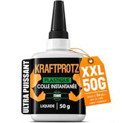 Colle Plastique Liquide 50 g - Super Glue Acrylique PVC ABS Modélisme | multi-usage, dosage précis, transparente, imperméable, résiste à la chaleur, embout anti-dessèchement, acrylique, PVC, ABS