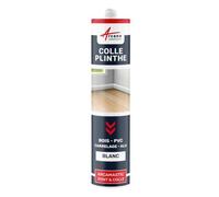 Colle plinthe bois et carrelage pose facile Blanc 12 x 290 ML