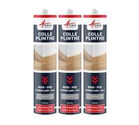 Colle plinthe, bois et carrelage, pose facile Gris securité - RAL 7004 290 ml x 3 - ARCANE INDUSTRIES