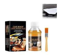 Colle pour Ciel de Toit de Voiture,Colle De Réparation avec Pinceau,pour Tous Les Cuirs et Polyesters COLLE A TISSU