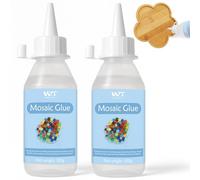 Colle pour mosaïque 200 ml - Non toxique et résistante à l'eau - Colle transparente idéale pour tous les carreaux et surfaces