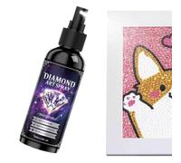 Colle pour peinture à strass 100ml vernis protecteur transparent à séchage | Spray fixatif de puzzle pour adultes adolescents dessous de verre puzzles œuvres d'art maison salon atelier