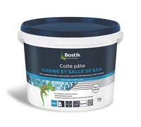Bostik Colle carrelage D2ET pâte blanche prête à l'emploi 8 kg pour cuisine et salle de bain