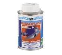 GEB Colle PVC Gebsoplast Gel+ pour raccords PVC rigide – sans THF, avec pinceau – 250 ml