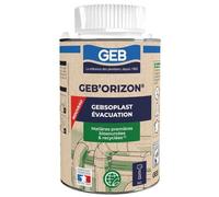 Colle PVC gel évacuation GEB'ORIZON pour canalisations - pot 250 ml GEB