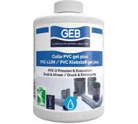Colle PVC Gel Plus - GEB - Pour PVC rigide pression et évacuation - 1 L